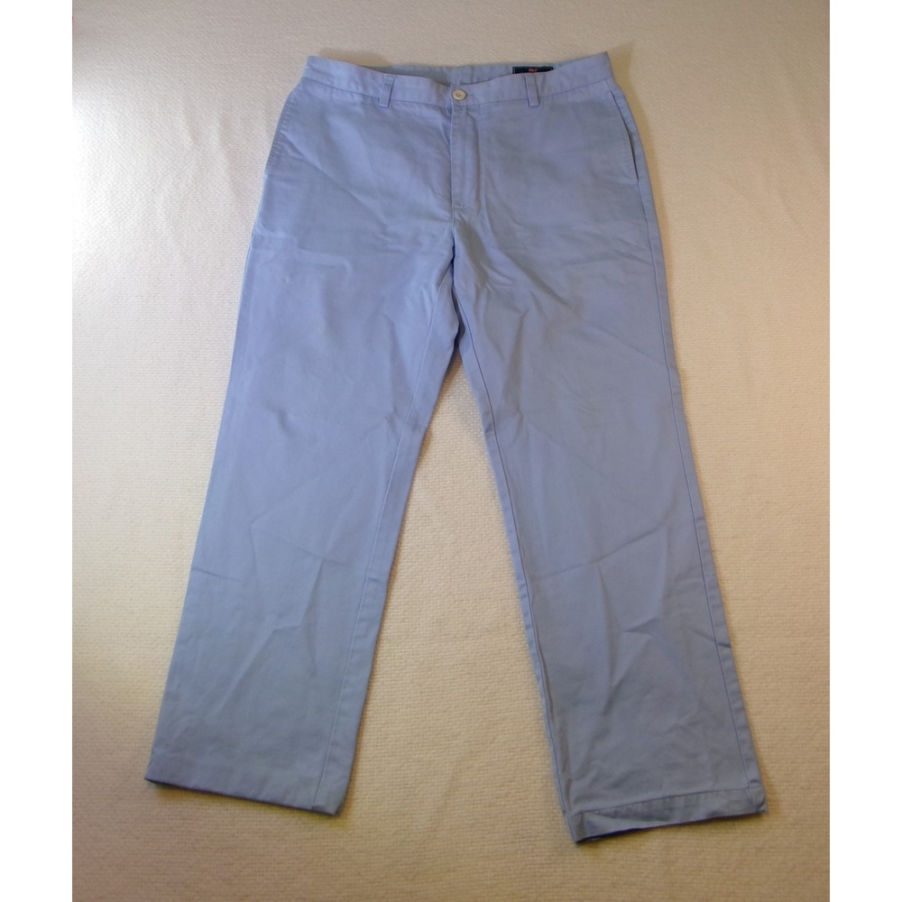 Vineyard Vines Club Pant Mens 35x30 Blue Cotton Chino Straight Leg Trousers